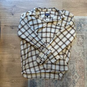Patagonia Lightweight Fjord Organic Cotton Flannel Shirt size L